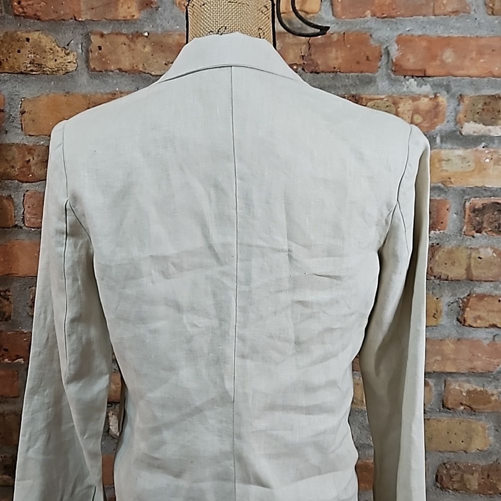 For Cynthia 100% Linen Blazer Fully Lined Classic Small - Picture 7 of 12
